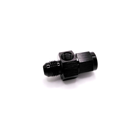 Straight Female To Male Flare With 1/8 NPT Port AN6 (Black) - Stone Motorsport