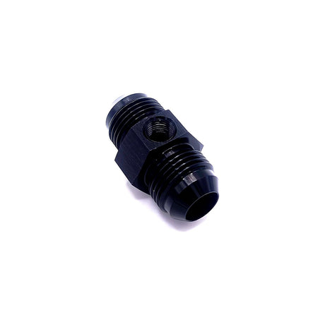 Straight Male To Male Flare With 1/8 NPT Port AN10 (BLACK) - Stone Motorsport