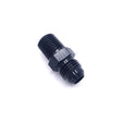 Straight 1/4 NPT To Male AN6 (BLACK) - Stone Motorsport