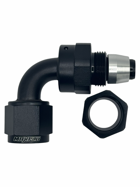 MaxFlo Motorsport AN6 90 degree Swivel Black PTFE