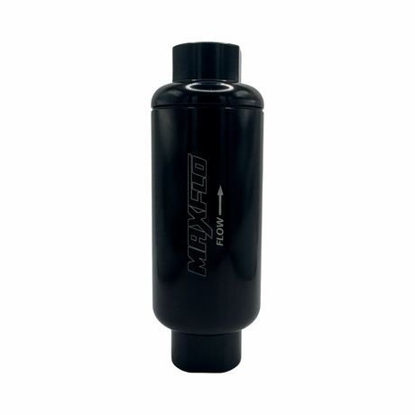 MaxFlo AN10 ORB Billet Fuel Filter 50MM  BLack