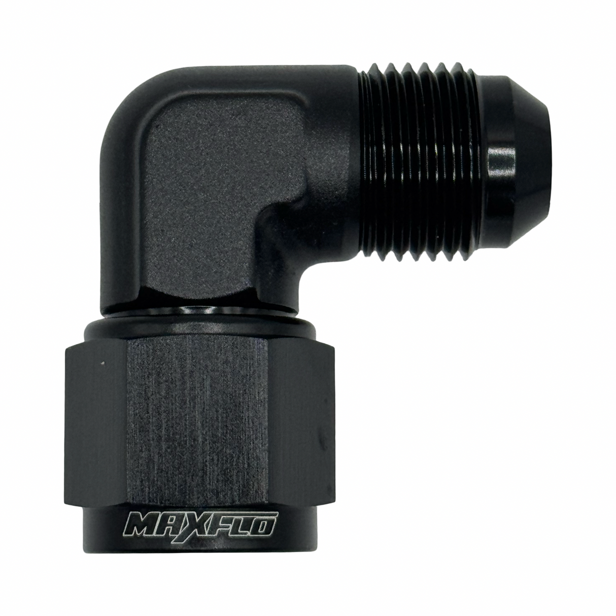 MaxFlo Motorsport Forged AN8 90 Degree Coupler