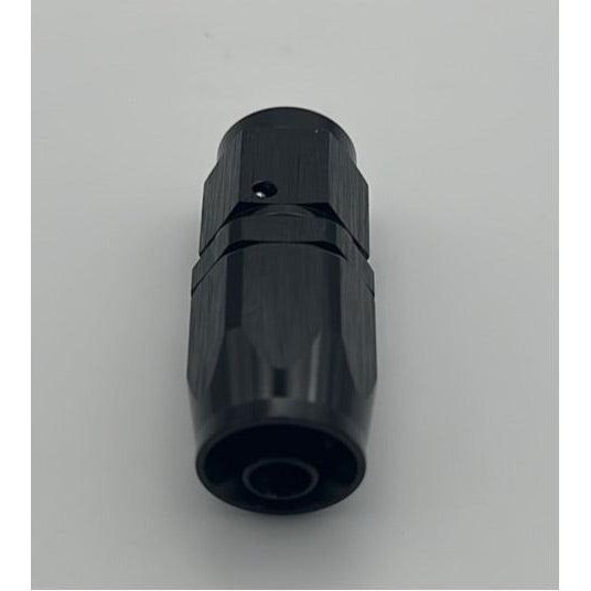 Straight Full Flow Hose End AN6 Black - Stone Motorsport