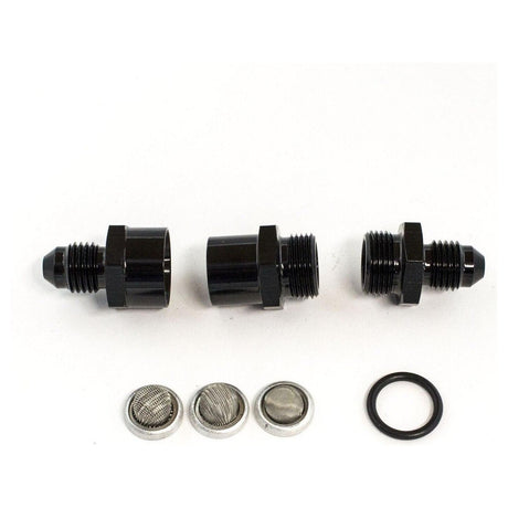 AN4 Mini Billet Inline Filter Black Turbo Feed - Stone Motorsport
