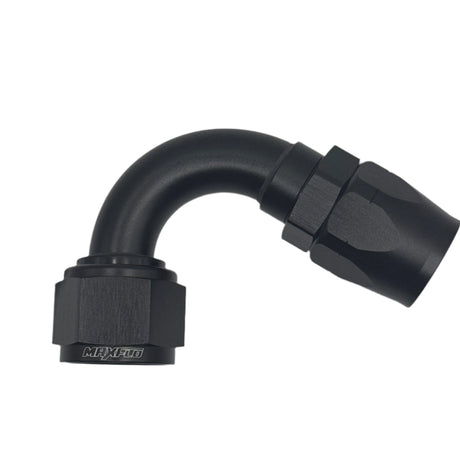 MaxFlo AN12 120 degree Swivel Black - Stone Motorsport