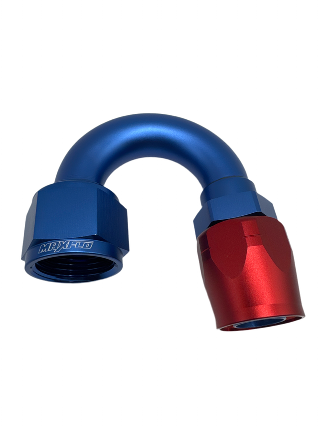 MaxFlo AN12 180 degree Swivel Blue/Red - Stone Motorsport