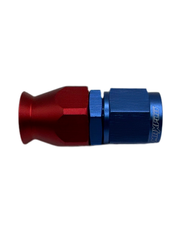 MaxFlo AN6 Straight Swivel Blue/Red PTFE - Stone Motorsport