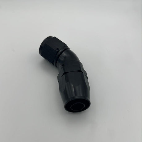 45 Degree Full Flow Hose End AN10 Black Fittings Stone Motorsport 