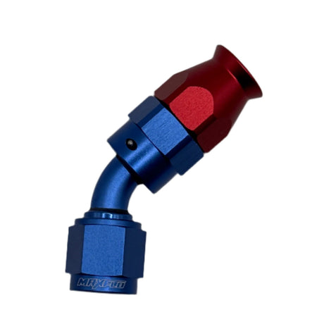 MaxFlo AN6 45 degree Swivel Blue/Red PTFE - Stone Motorsport