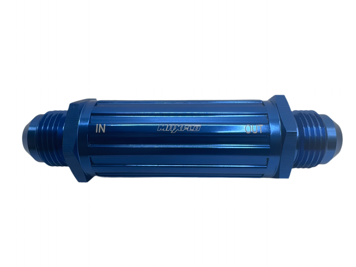 MaxFlo 9MM 30 Micron Inline Filter Blue - Stone Motorsport