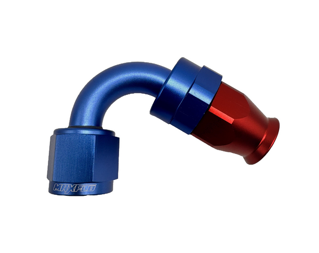 MaxFlo AN10 120 degree Swivel Blue/Red - Stone Motorsport