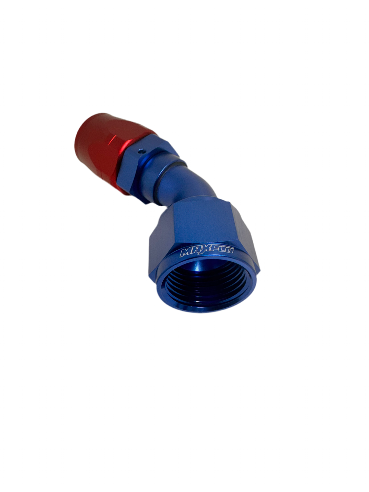 MaxFlo AN12 45 degree Swivel Blue/Red