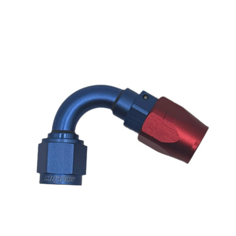 MaxFlo AN6 120 degree Swivel Blue/Red - Stone Motorsport