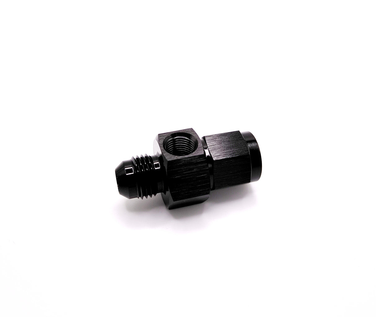 Straight Female To Male Flare With 1/8 NPT Port AN6 (Black)