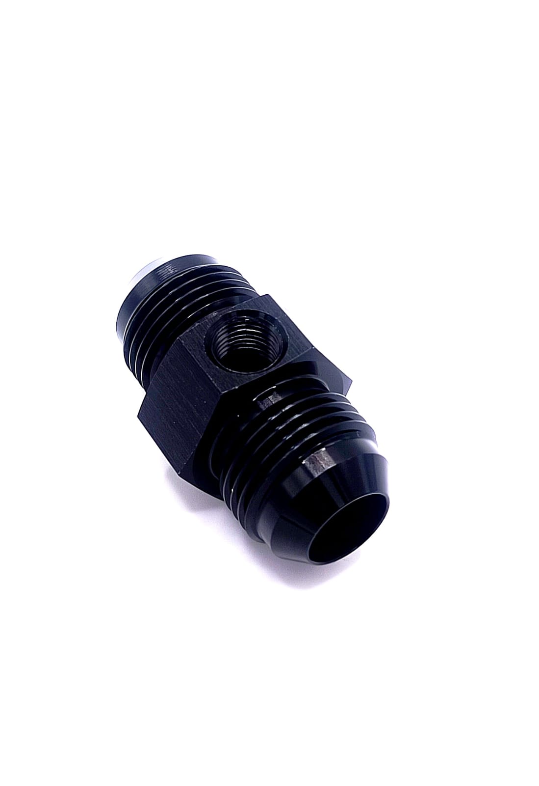 Straight Male To Male Flare With 1/8 NPT Port AN10 (BLACK)