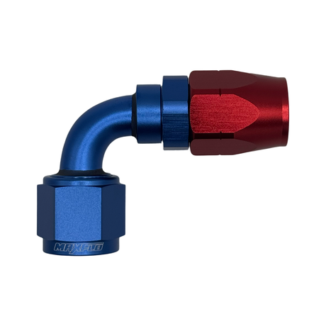 AN8 90 Degree Swivel BLUE/RED