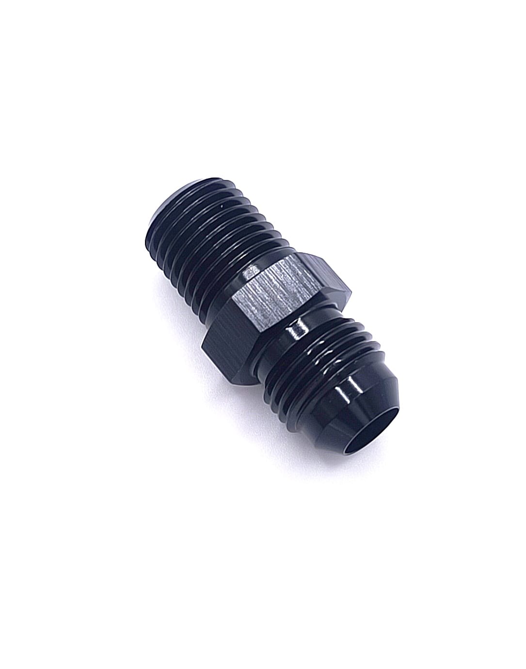 Straight 1/4 NPT To Male AN6 (BLACK)