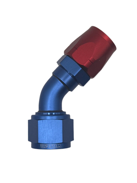 MaxFlo AN12 45 degree Swivel Blue/Red - Stone Motorsport