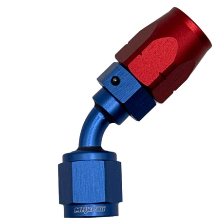 MaxFlo AN4 45 degree Swivel Blue/Red - Stone Motorsport