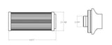 10-Micron Microglass In-Line Filter With ORB-12 Ports - Stone Motorsport