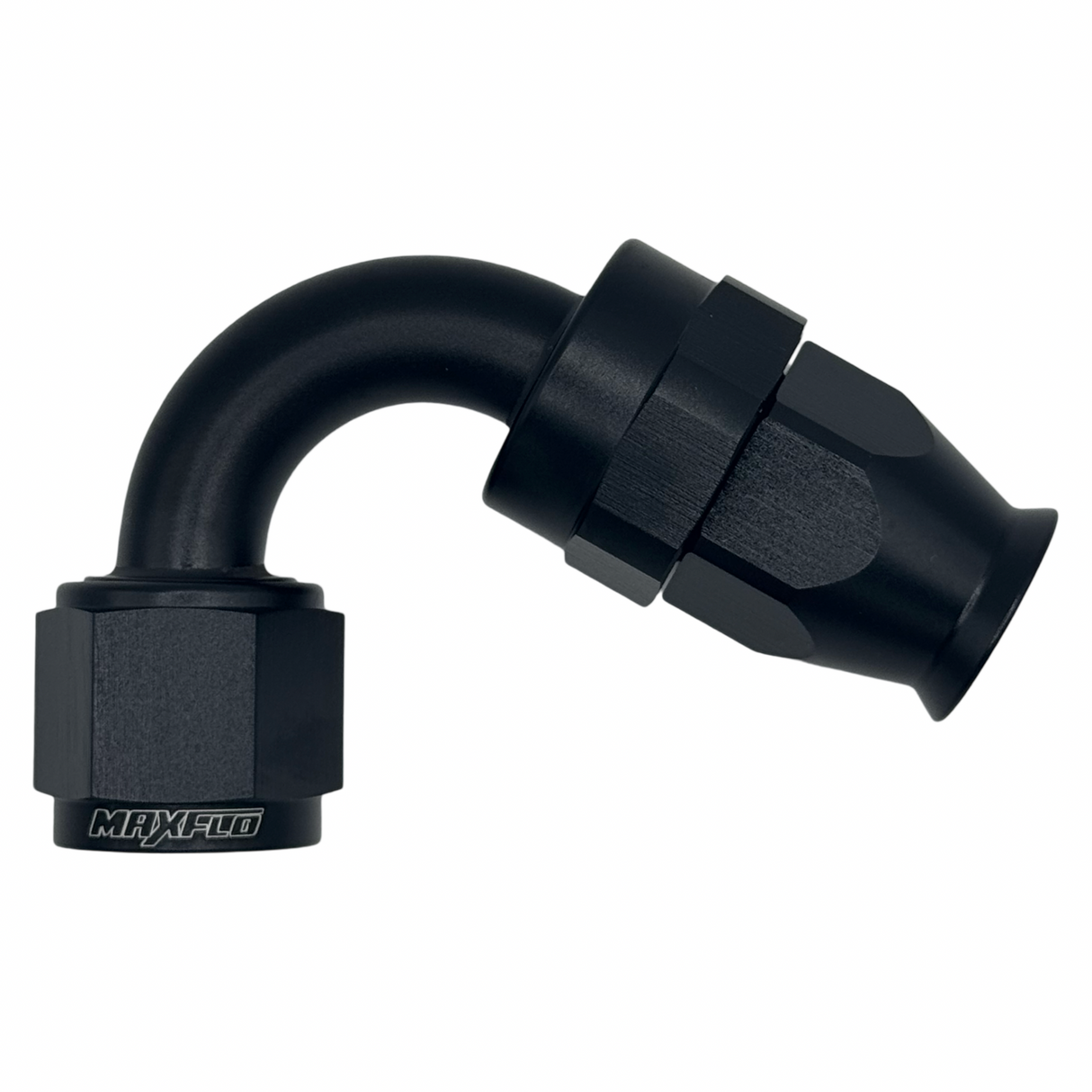 MaxFlo Motorsport AN8 120 degree Swivel Black PTFE