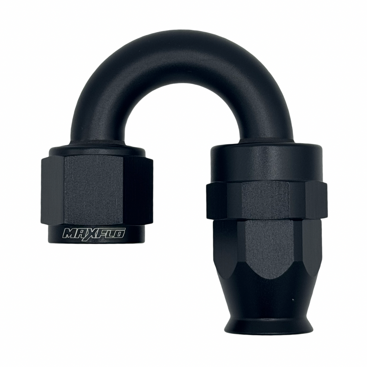 MaxFlo Motorsport AN6 180 degree Swivel Black PTFE