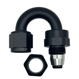 MaxFlo Motorsport AN6 180 degree Swivel Black PTFE
