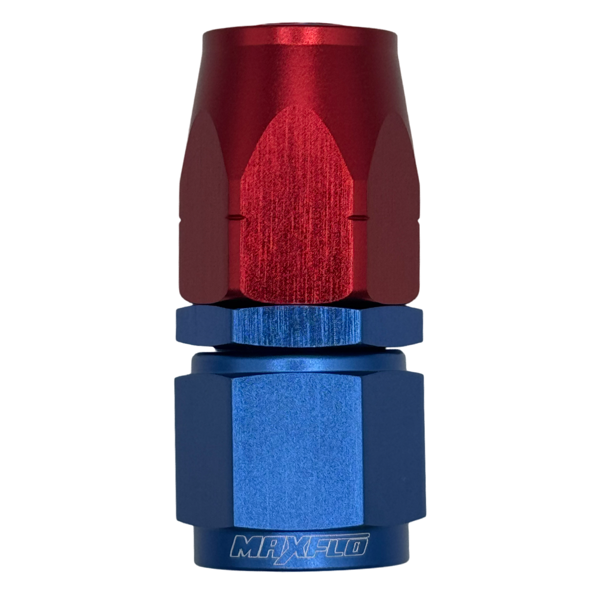 MaxFlo Motorsport AN6 Straight Swivel Blue/Red