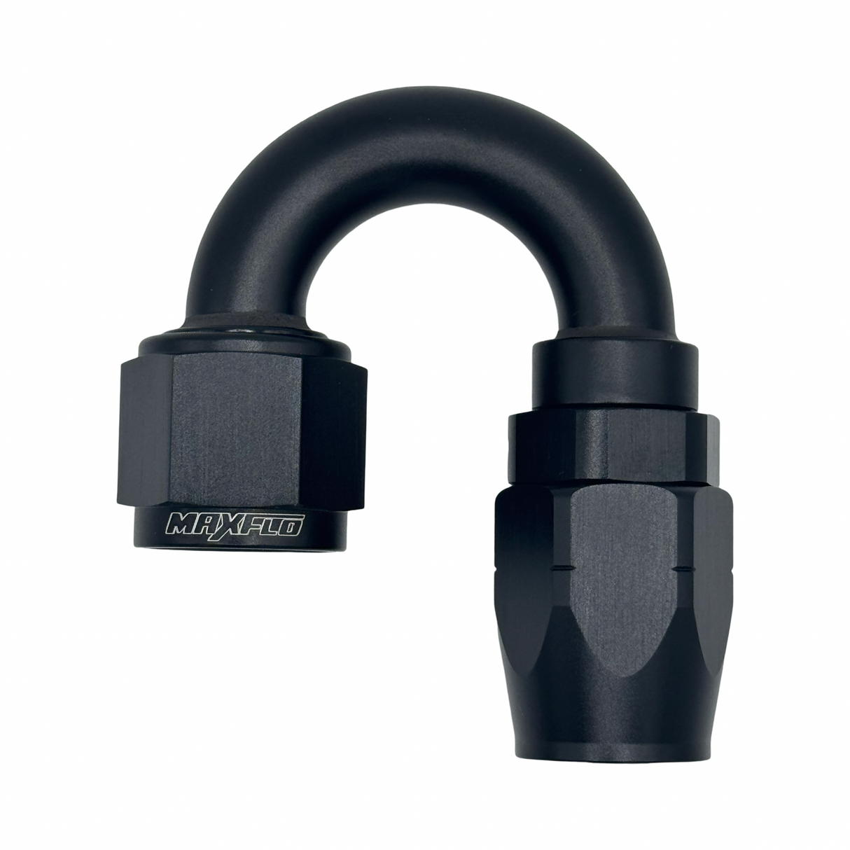 MaxFlo Motorsport AN8 180 Degree Swivel Black