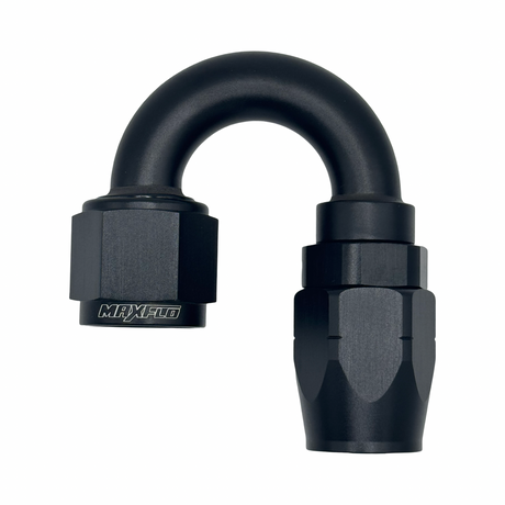 MaxFlo Motorsport AN8 180 Degree Swivel Black