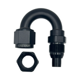 MaxFlo Motorsport AN8 180 Degree Swivel Black