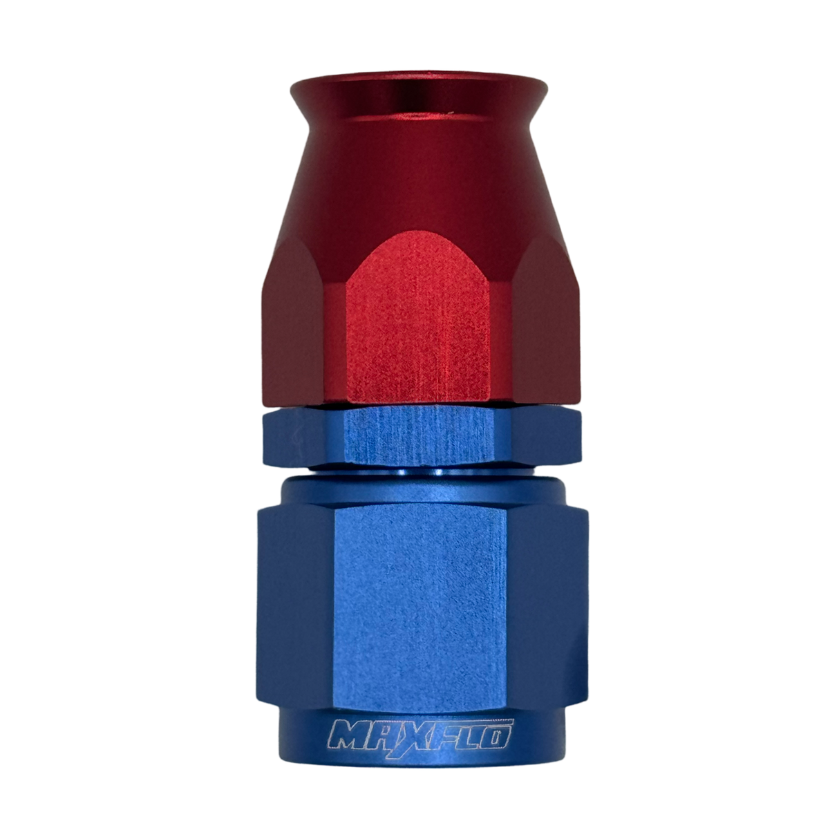 MaxFlo Motorsport AN6 Straight Swivel Blue/Red PTFE