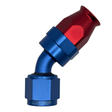MaxFlo Motorsport AN8 45 Degree Swivel Blue/Red PTFE