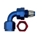 MaxFlo Motorsport AN8 90 Degree Swivel Blue/Red PTFE