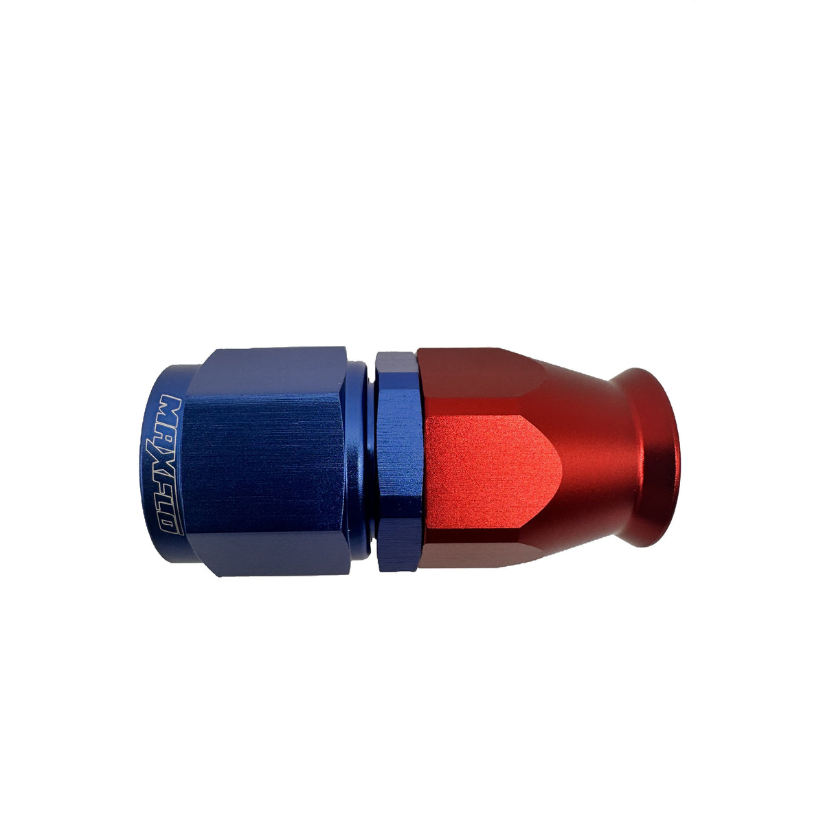 MaxFlo AN8 Straight BLUE/RED PTFE