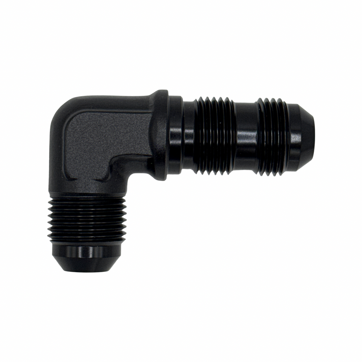 MaxFlo Motorsport AN6 90 degree Bulkhead Black